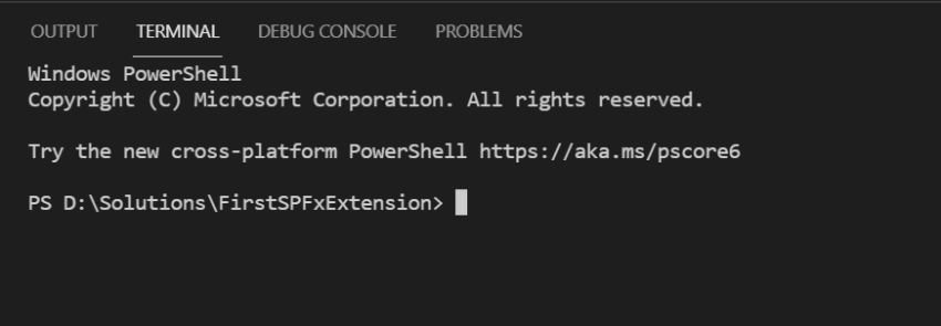 Create Extension with SharePoint Framework(SPFx)